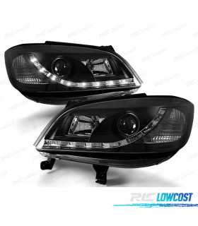 PHARES POUR OPEL ZAFIRA 99-05 DAYLIGHTS LED NOIR