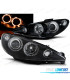 PHARES POUR PEUGEOT 206 02- ANGEL EYES NOIR 4k