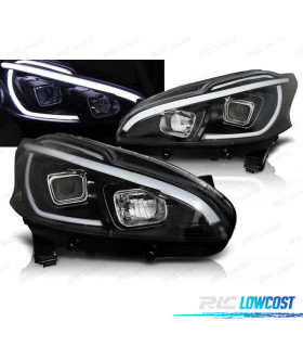 PHARES PEUGEOT 208 12-15 TUBE LIGHT LED NOIR