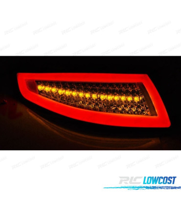 FEUX ARRIÈRE PORSCHE 911 997 04-09 LED BAR DYNAMIQUE ROUGE FUMÉ