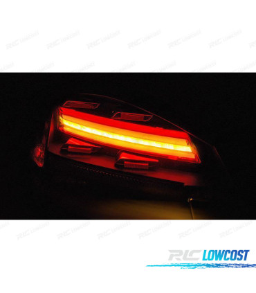 FEUX ARRIÈRE POUR PORSCHE BOXSTER CAYMAN 987 09-12 FULL LED BAR DYNAMIQUE NOIR