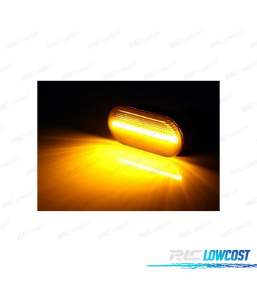 CLIGNOTANTS LATÉRAUX POUR SEAT LEON II 05-12 LED DYNAMIQUE NOIR FUMÉ