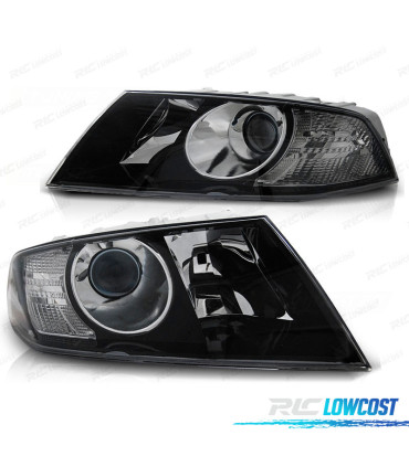PHARES POUR SKODA OCTAVIA 05-08 FOND NOIR