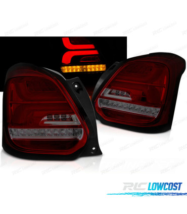 FEUX ARRIÈRE SUZUKI SWIFT 17- LED BAR DYNAMIQUES ROUGE FUMÉ
