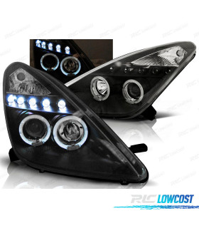 PHARES TOYOTA CELICA T23 99-05 LED ANGEL EYES NOIR