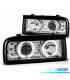 PHARES POUR VOLKSWAGEN VW CORRADO 88-95 ANGEL EYES CHROMÉ