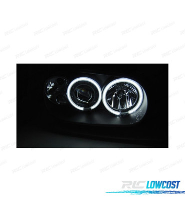 PHARES VOLKSWAGEN VW GOLF 4 ANGEL EYES NOIRS