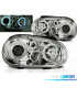 PHARES VOLKSWAGEN VW GOLF 4 ANGEL EYES CHROMÉ