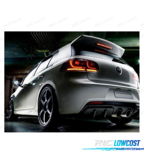 FEUX ARRIÈRE VOLKSWAGEN VW GOLF 6 LOOK R FULL LED DYNAMIQUES ROUGE 08-13