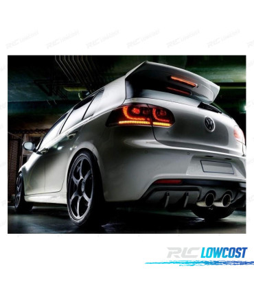 FEUX ARRIÈRE VOLKSWAGEN VW GOLF 6 LOOK R FULL LED DYNAMIQUES ROUGE 08-13