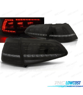 FEUX ARRIÈRE VOLKSWAGEN VW GOLF 7 HATCHBACK 12-16 LOOK GTI CLIGNOTANTS LED DYNAMIQUE FUMÉ