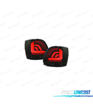 FEUX ARRIÈRE VOLKSWAGEN VW POLO 6R 09-14 HATCHBACK DYNAMIQUE CARDNA NOIR FUMÉ