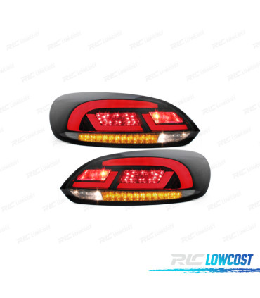 FEUX ARRIÈRE VOLKSWAGEN VW SCIROCCO III 08-14 LITEC NOIR FUMÉ