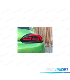 FEUX ARRIÈRE VOLKSWAGEN VW SCIROCCO III 08-14 CARDNA CLIGNOTANT LED DYNAMIQUE NOIR FUMÉ