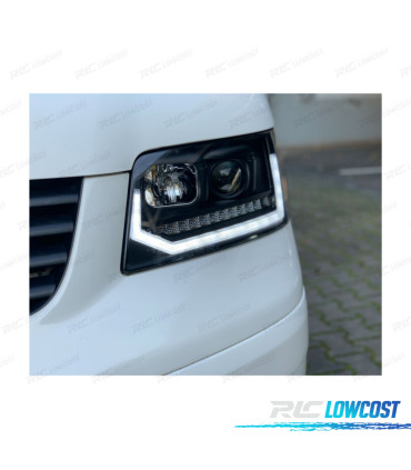 PHARES VOLKSWAGEN VW T5 03-09 NEW LOOK CLIGNOTANTS LED DYNAMIQUES