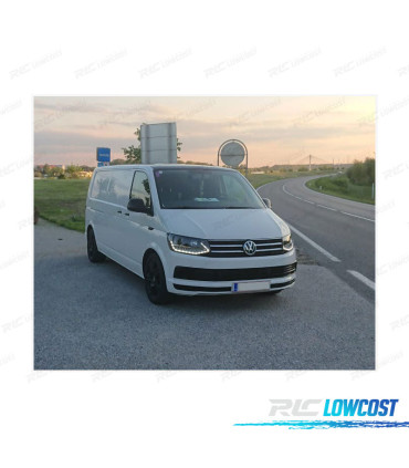 PHARES POUR VOLKSWAGEN VW T6 15-19 DRL + CLIGNOTANTS LED DYNAMIQUES NOIR