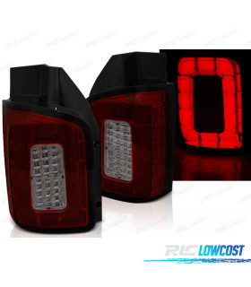 FEUX ARRIÈRE VOLKSWAGEN VW T6 15-19 LED BAR ROUGE FUMÉ