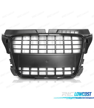 CALANDRE AUDI A3 8P 8PA 08-12 LOOK S LINE NOIR BRILLANT