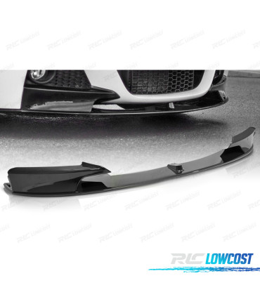 SPOILER LAME AVANT BMW F30 F31 11-19 LOOK M PERFORMANCE NOIR BRILLANT