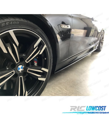 RAJOUTS BAS DE CAISSE BMW F10 F11 LOOK M PERFORMANCE 10-17 NOIR BRILLANT