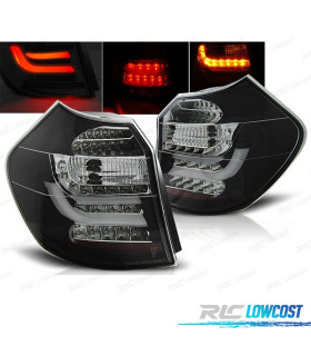 FEUX ARRIÈRE POUR BMW SÉRIE 1 E81 E87 04-07 LED BAR BLACK