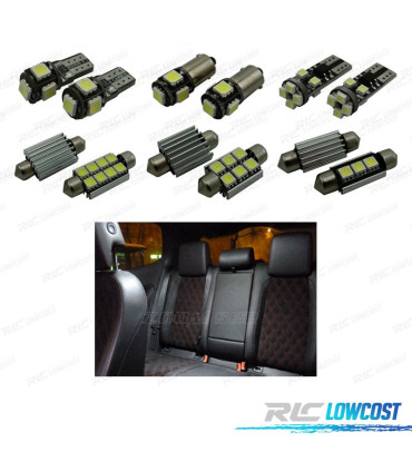 KIT 13 AMPOULES LED INTÉRIEUR POUR SEAT LEON MK1 1M 1M1 BERLINE 99-06