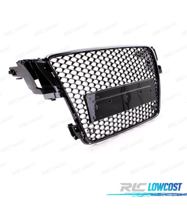CALANDRE AUDI A5 07-12 LOOK RS NOIR BRILLANT PDC