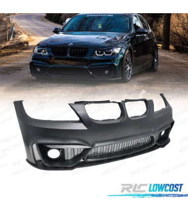 PARE CHOCS FRONTAL BMW E90 E91 05-08 + LIP LOOK M4 GRILLES ANTIBROUILLARD