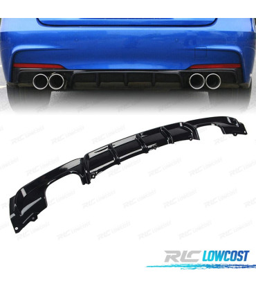 DIFFUSEUR BMW F30 F31 15- LOOK M PERFORMANCE NOIR BRILLANT