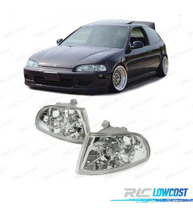 CLIGNOTANTS AVANT HONDA CIVIC 91-95 FOND CHROMÉ