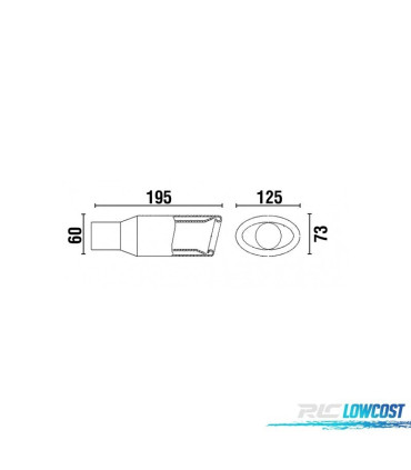 EMBOUT D'ÉCHAPPEMENT CUPRA ACIER INOXYDABLE