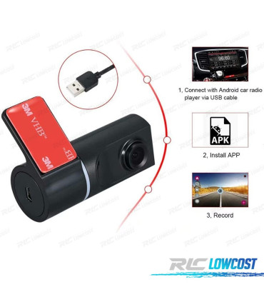 CAMÉRA FRONTALE MINI DVR HD RADIOS