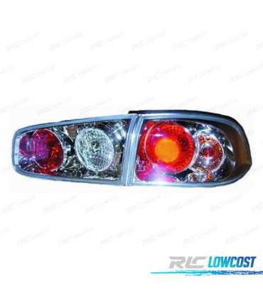 FEUX ARRIÈRE RENAULT LAGUNA 01-05 FOND CHROMÉ