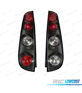FEUX ARRIÈRE POUR FORD FIESTA MK5 02-05 FOND NOIR