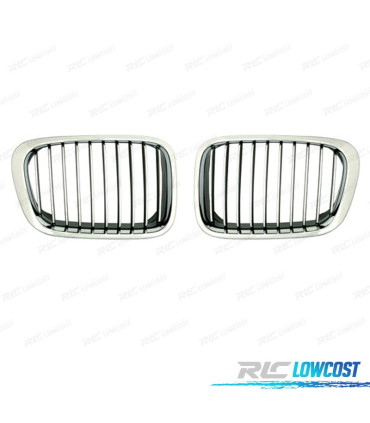 CALANDRES BMW E46 BERLINE 98-01 COMPACT 00-05 CHROMÉ