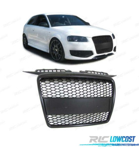 CALANDRE NID D'ABEILLE SANS LOGO AUDI A3 05-08 NOIR