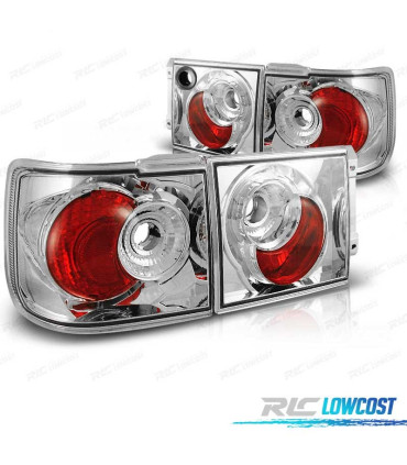 FEUX ARRIÈRE VOLKSWAGEN VW VENTO 92-98 FOND CHROMÉ