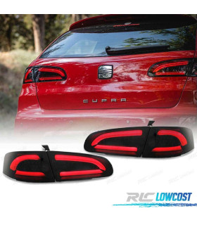 FEUX ARRIÈRE SEAT IBIZA 6L 02-08 CARDNA LIGHTBAR FOND NOIR LED
