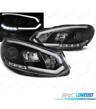 PHARES VOLKSWAGEN VW GOLF MK6 08-12 TUBE LIGHT FOND NOIR