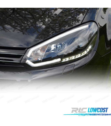 PHARES VOLKSWAGEN VW GOLF 6 08-12 TUBE LIGHT FOND NOIR