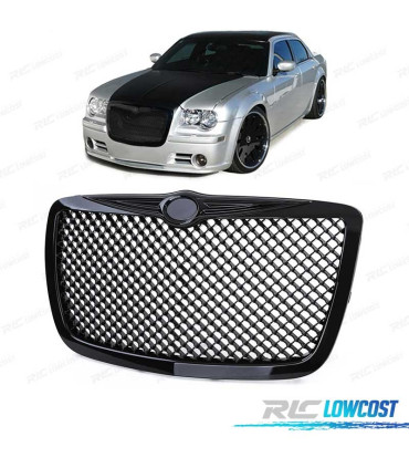 CALANDRE CHRYSLER 300C 04-11 LOOK BENTLEY NOIR BRILLANT