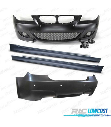 KIT CARROSSERIE BMW E60 03-07 LOOK M5 PDC LAVE PHARE + ANTIBROUILLARD