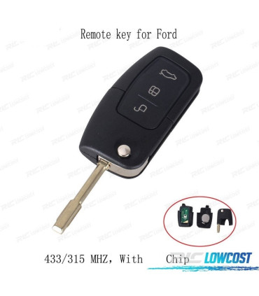 KIT CLÉS COMPLET POUR FORD FOCUS 05-10 MONDEO 07 10 FIESTA 09 10 C-MAX 03-10 S-MAX 06-10 GALAXY 06 10 FOCUS 9