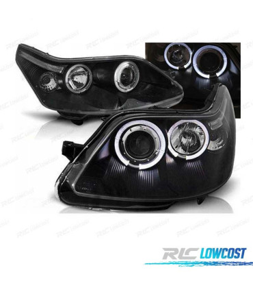 PHARES CITROËN C4 04-09 ANGEL EYES FOND NOIR
