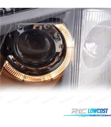 PHARES VOLKSWAGEN VW PASSAT 3BG 00-05 ANGEL EYES FOND NOIR