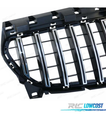 CALANDRE MERCEDES CLA C117 16-18 LOOK AMG GT NOIR CHROMÉ