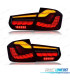 FEUX ARRIÈRE BMW F30 LIGHT BAR OLED FULL LED ROUGE FUMÉ