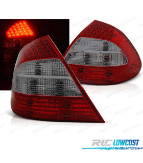 FEUX ARRIÈRE POUR MERCEDES CLASSE E W211 02-06 LED ROUGE FUMÉ