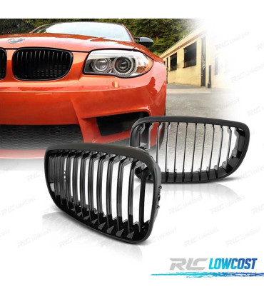 CALANDRES BMW E81 E87 E82 E88 LOOK M PERFORMANCE NOIR BRILLANT 07-11