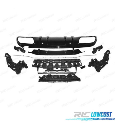 DIFFUSEUR MERCEDES CLASSE C W205 18-21 LOOK AMG NOIR
